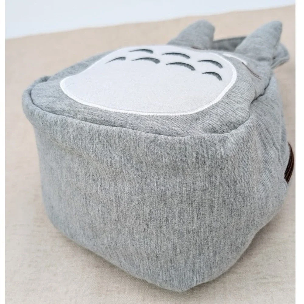 Totoro Pouch Lunch Bag Gray Fabric‎ Mini Size Travel